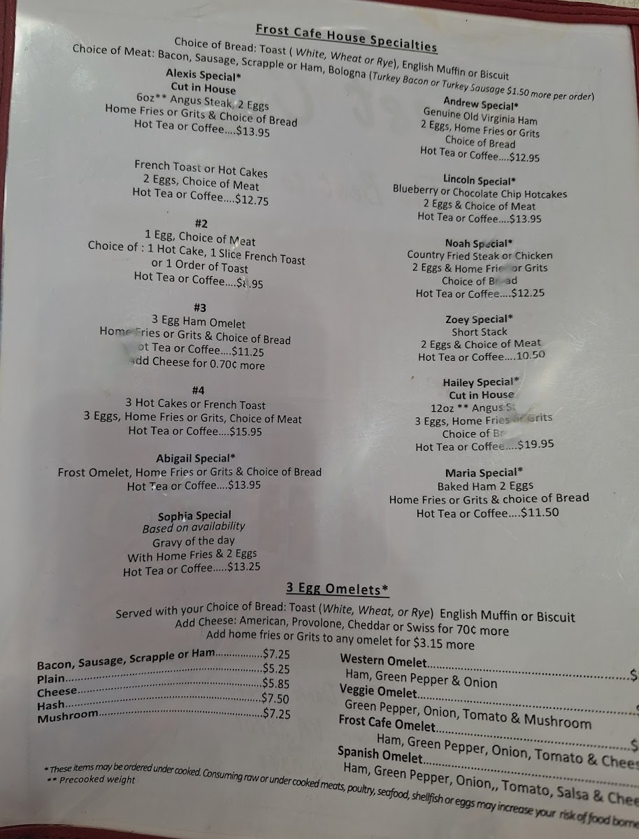 Frost Cafe Menu - Image 4